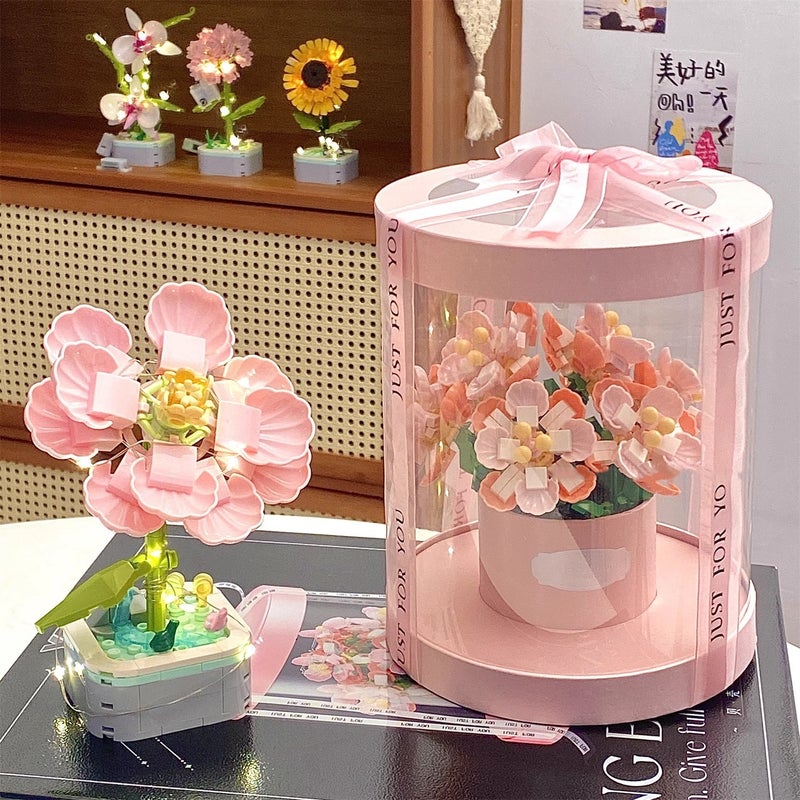 Sunflower Teacher'S Day Gift Pink Rose Eternal Flower Handmade Diy Birthday Gift For Girls Creative Gift Boxes - Image 2